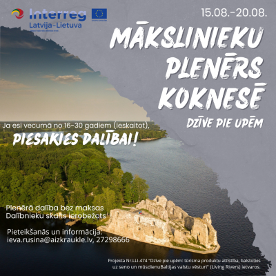 afiša - mākslinieku pleners