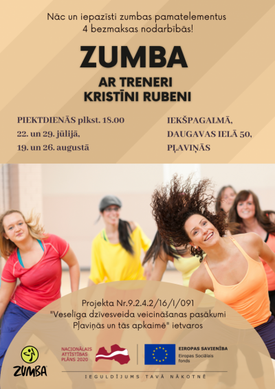 Zumba Pļaviņās afiša