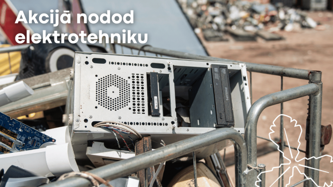 Neretā un Ērberģē nodod 1,9 tonnas elektrotehnikas