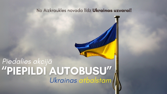 Piedalies akcijā "Piepildi autobusu" Ukrainas atbalstam