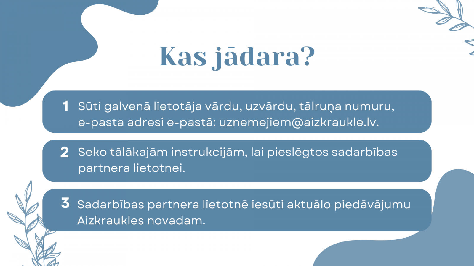 ka jādara, lai pievienotos mobilajai lietotnei