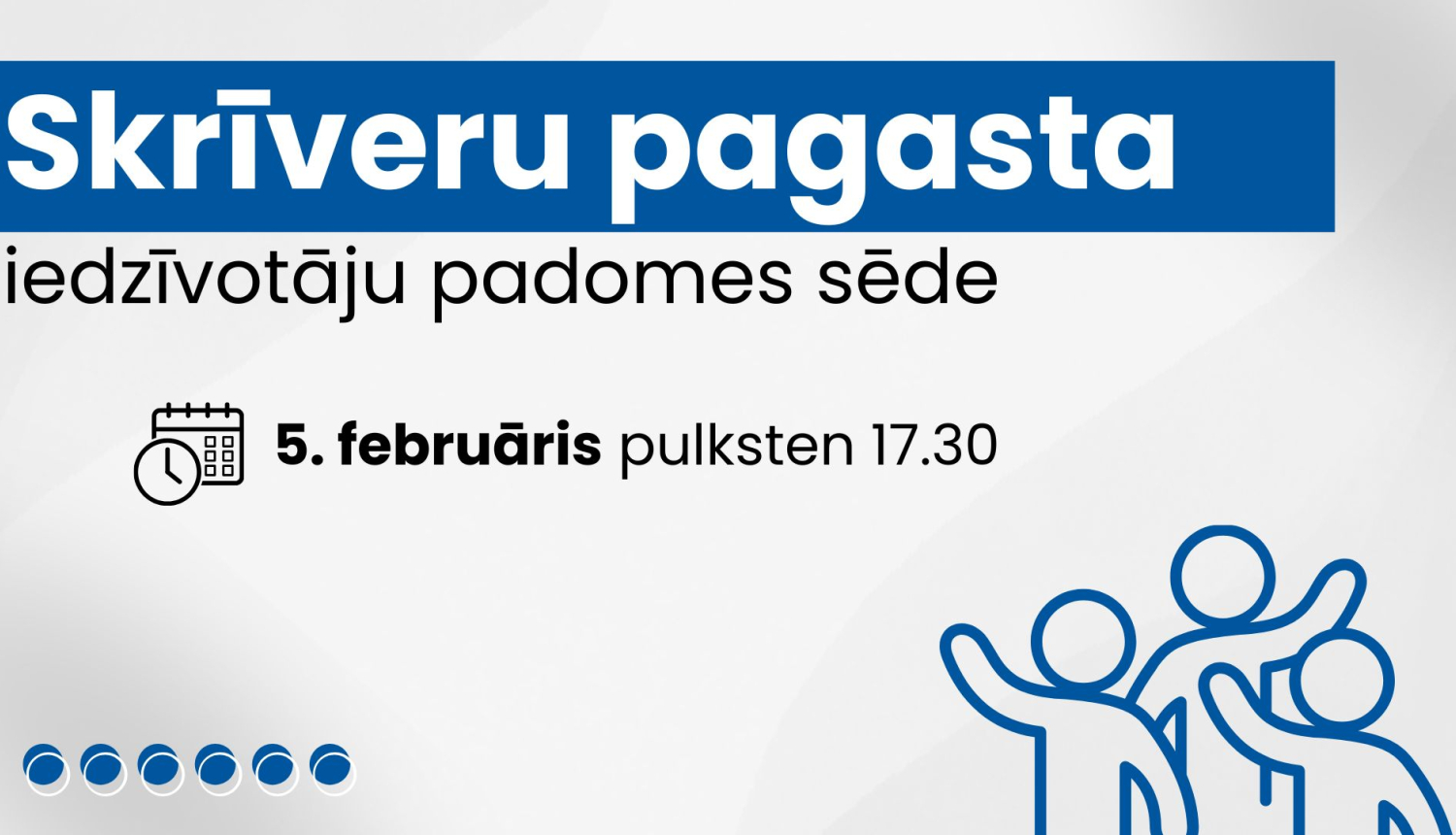 Skrīveru pagasta iedzīvotāju padomes sēdes afiša