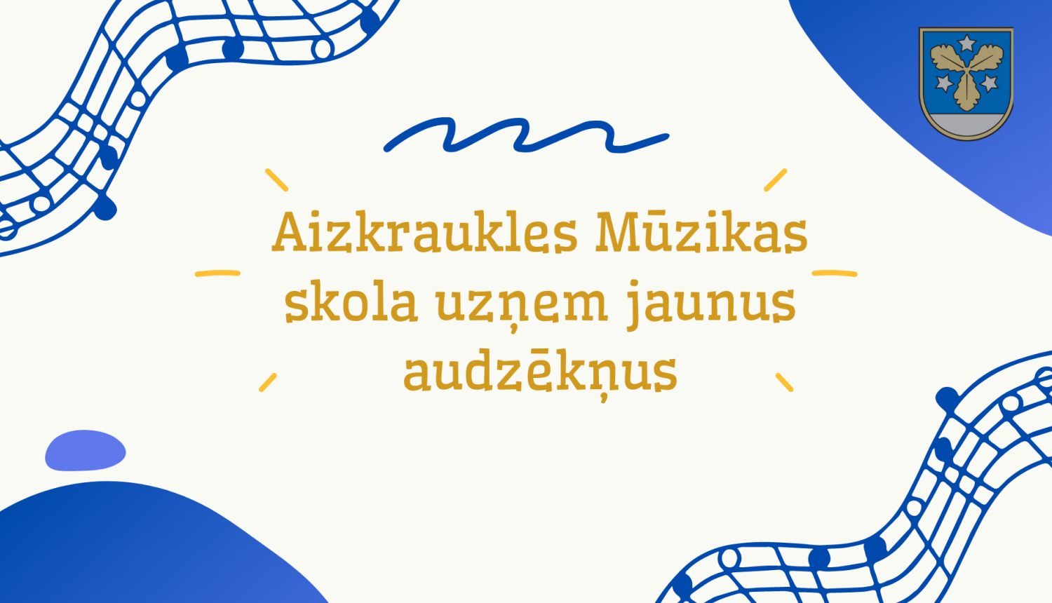 Aizkraukles mūzikas skola uzņem jaunus audzēkņus