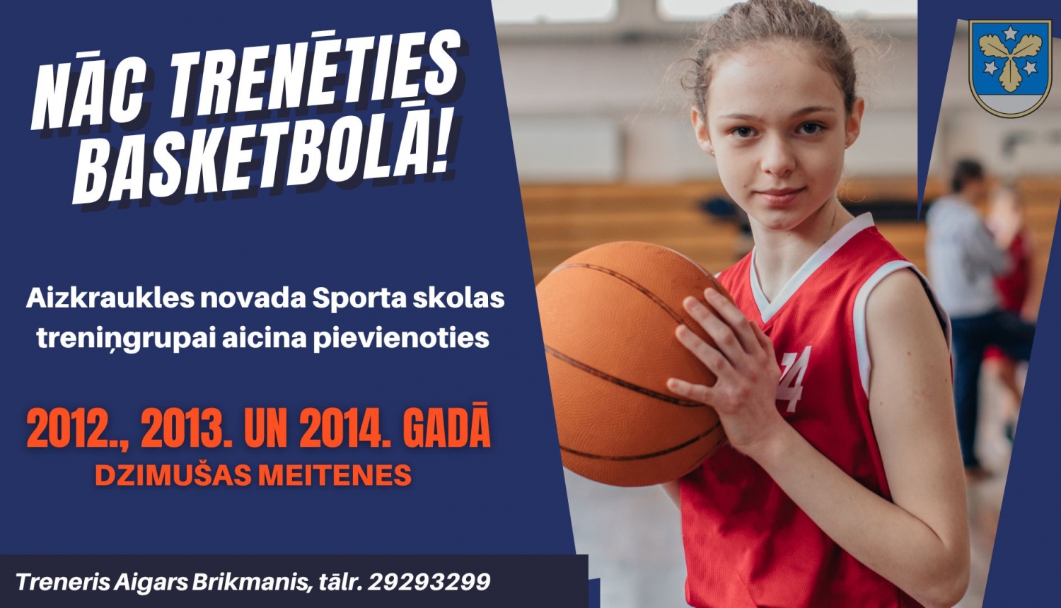 nāc trenēties basketbolā