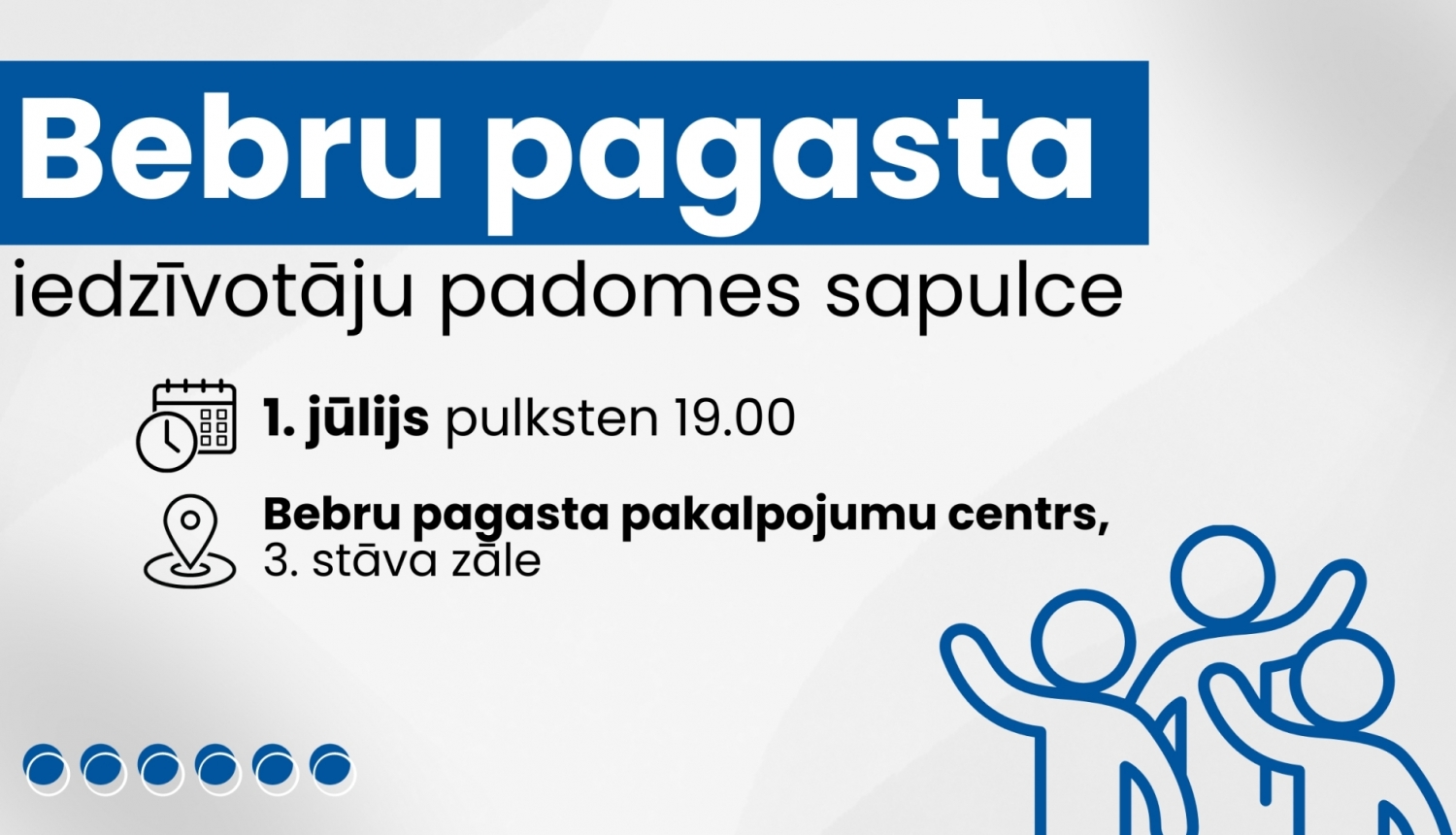 Iedzīvotāju padomes sapulces afiša