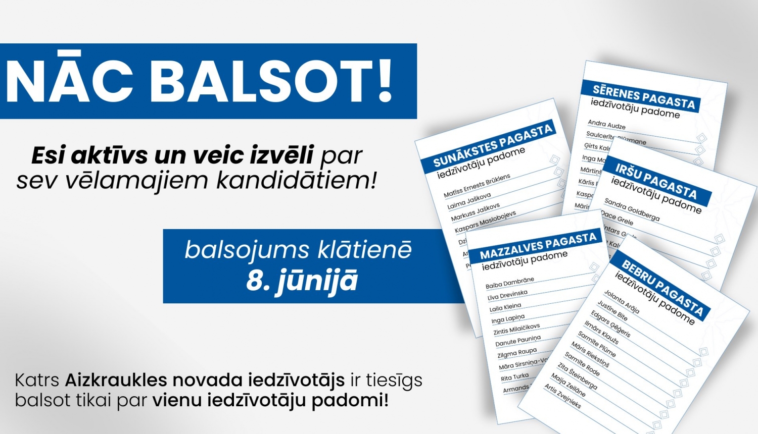 Nāc balsot!