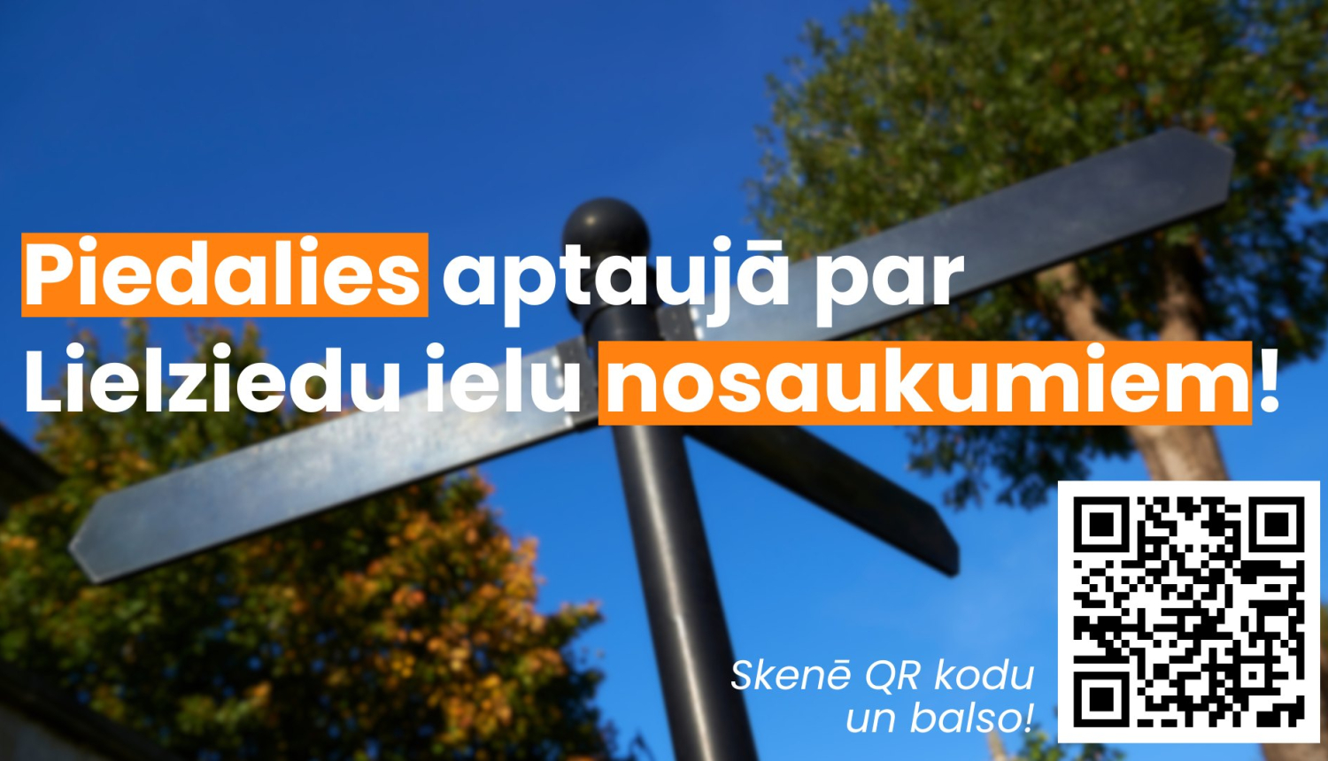 Piedalies aptaujā par Lielziedu ielu nosaukumiem