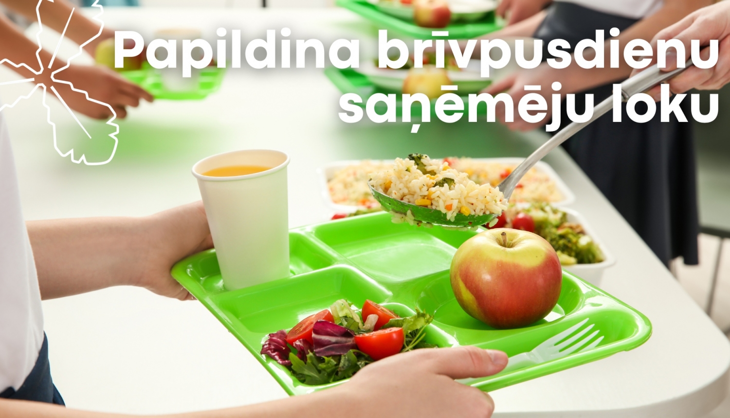 papildina brīvpusdienu saņēmēju loku