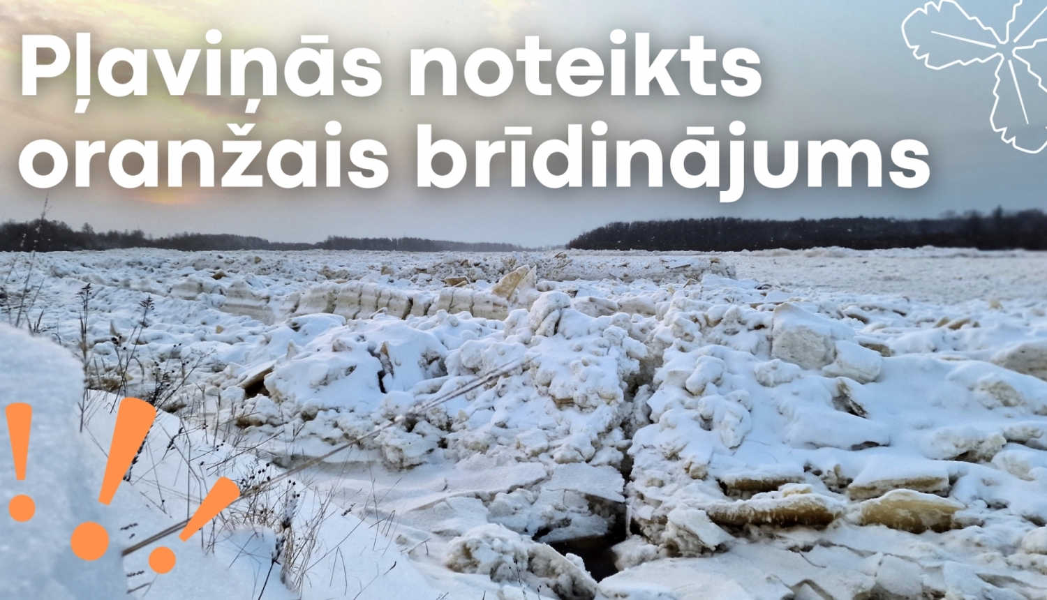 Pļaviņās oranžais brīdinājums