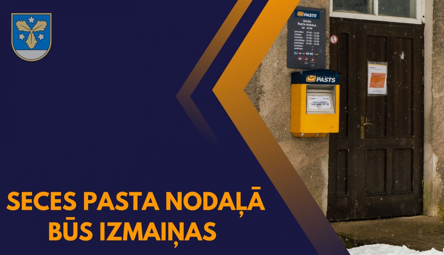 seces pasta nodaļās durvis