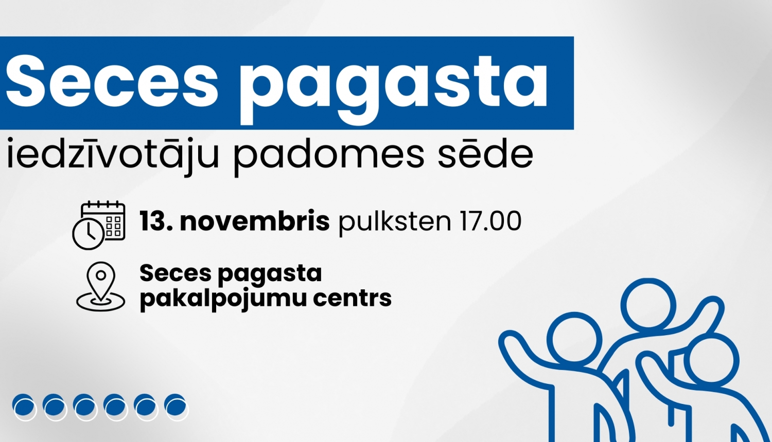 Seces pagasta iedzīvotāju padomes sēdes afiša