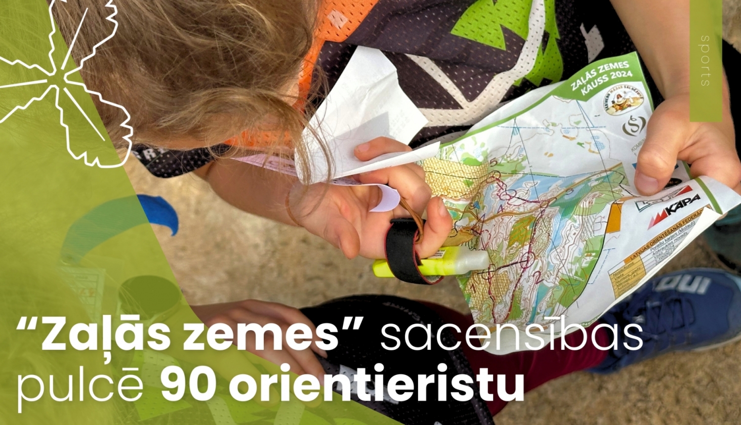 “Zaļās zemes” sacensības pulcē 90 orientieristu