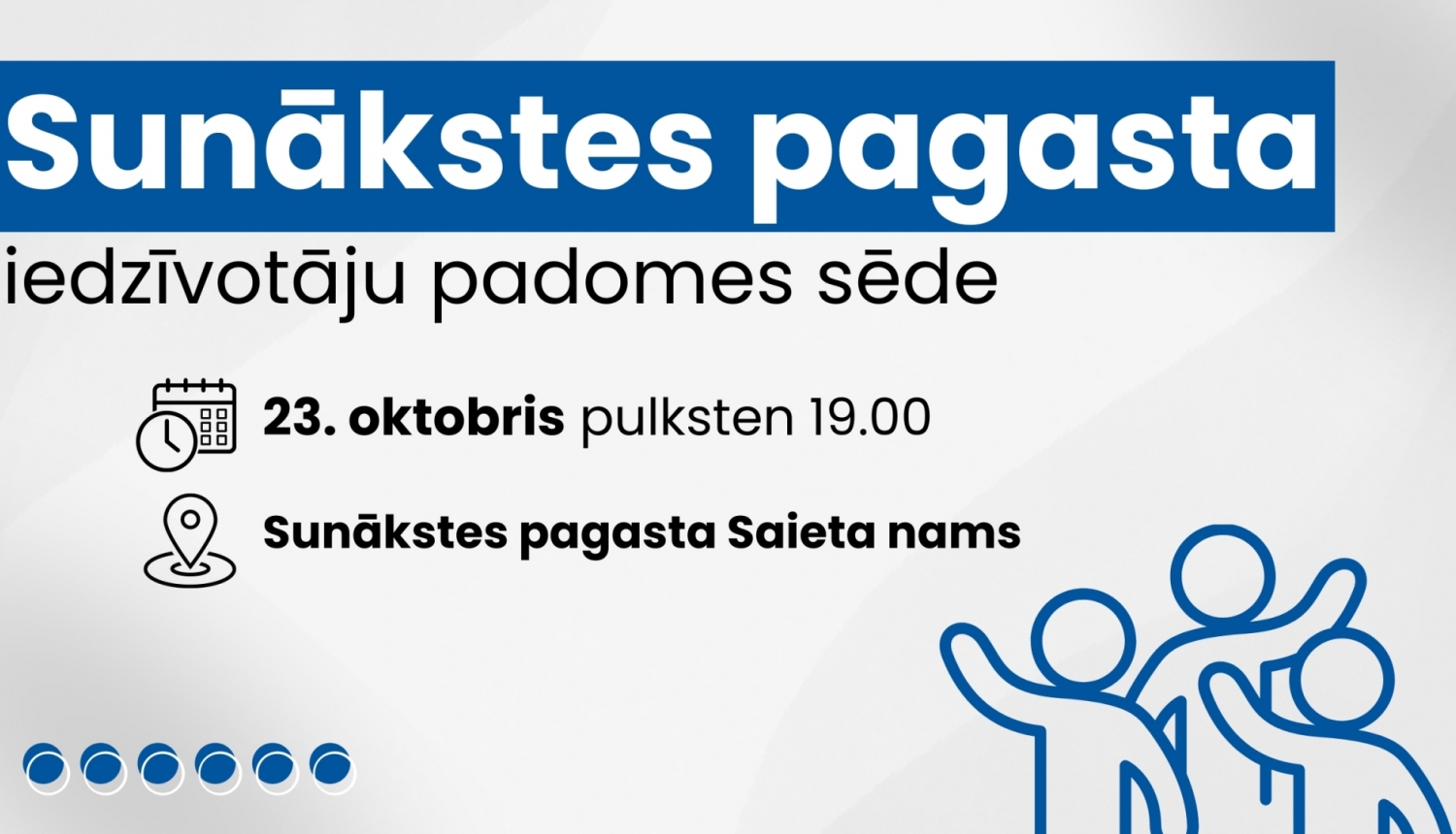 Sunākstes pagasta iedzīvotāju padomes sēde