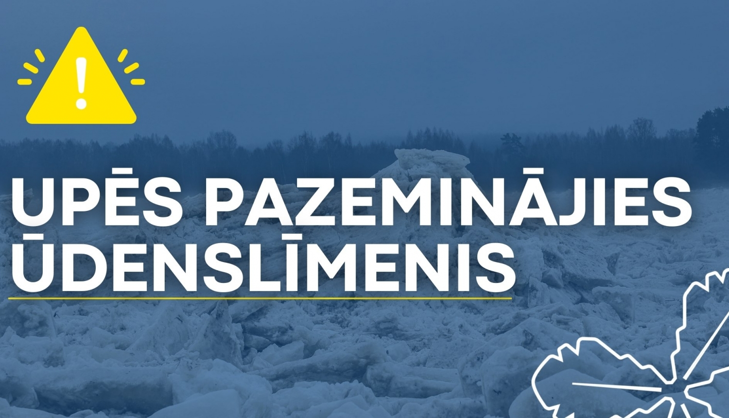 upēs pazeminājies ūdenslīmenis