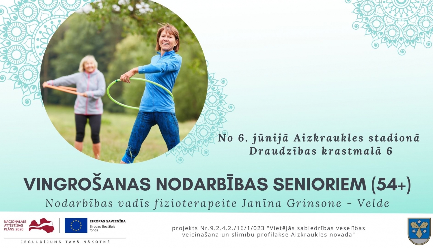 Vingrošanas senioriem - vizuālis